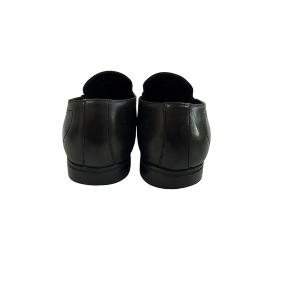 Hugo Boss Loafers Mens Size 9 Black Good Braided Strap Leather Dress Shoes main image 8